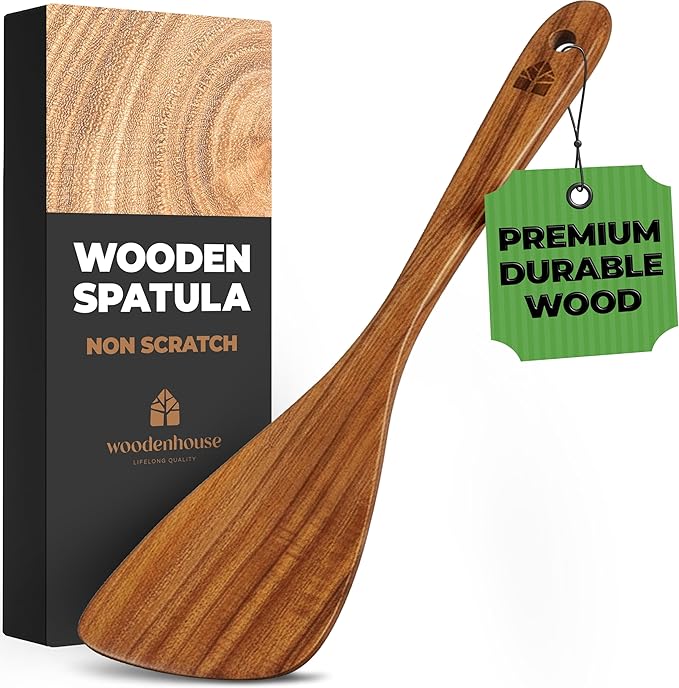 Wooden Spatula for Cooking, 12 Inch