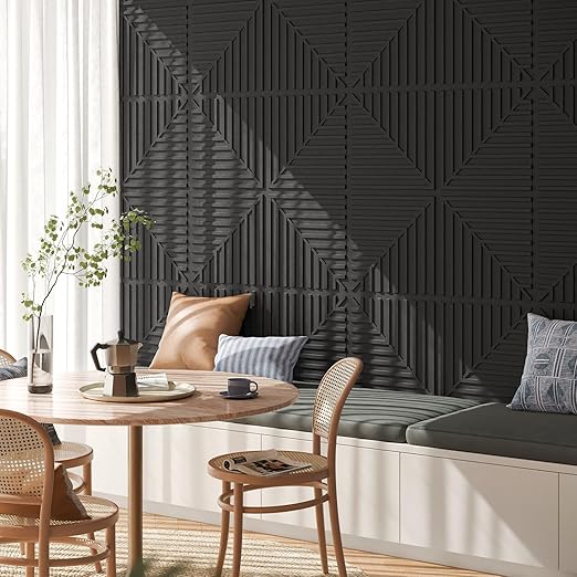 Art3d 12-Pack Drop Ceiling Tiles 2x2 FT, PVC 3D Textured Panels