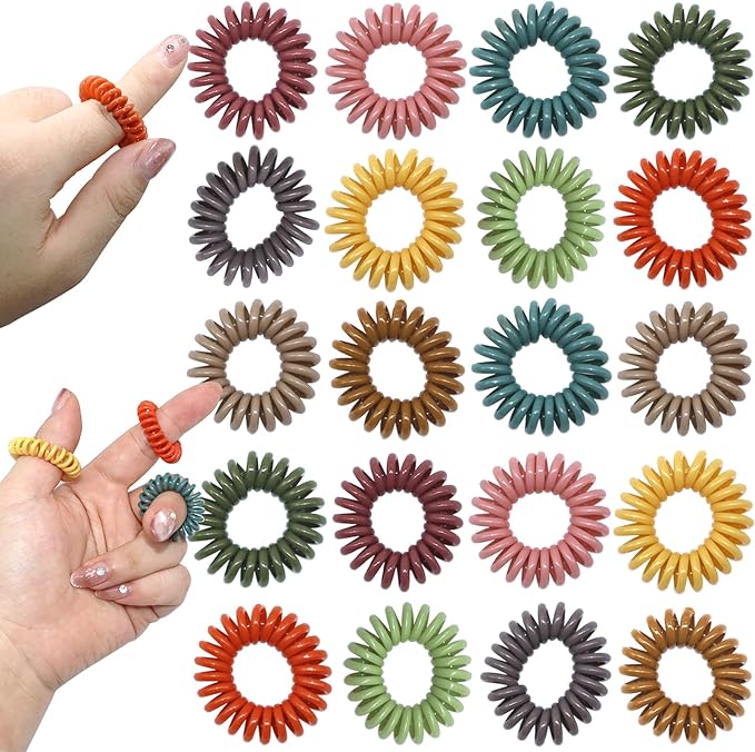 Fidget Toys Sensory Rings for Kid, 20 Pack Finger Sensory Toys for Kids with Autism-Stress Relief Rings, Quiet Classroom Fidget Rings for Kids 8-12 Relieve Anxiety