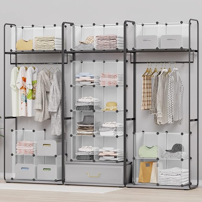 HOMIDEC Closet Organizers and Storage, 9 Cube Storage Organizer, Portable