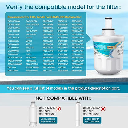ICEPURE Alkaline DA29-00003G Refrigerator Water Filter Replacement