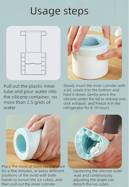 3D Upgraded Silicone Ice Cube Tray