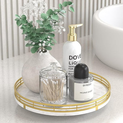 White Marble Lazy Susan Turntable