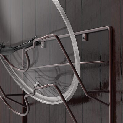 Simple Houseware Cabinet Door/Wall Mount Pot Lid Organizer Rack, Bronze