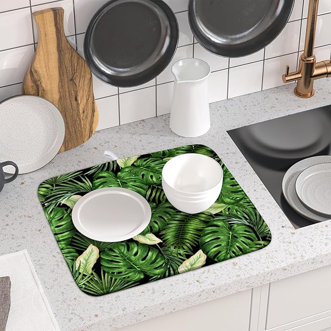 Giwawa Tropical Palm Leaf Dish Drying Mat