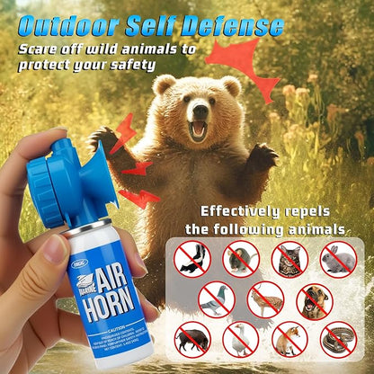 4pcs 1.4oz Boat Air Horn, Loud Mini Safety Horn Can, Sports Event Starting Horn, Mini Small Compressed Blow Fog Bear Air Horn, Celebrate Victory