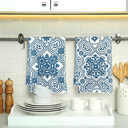 Jingmore 6 Pcs Kitchen Decor Set Accessory Farmhouse Kitchen Towels Pot Holders