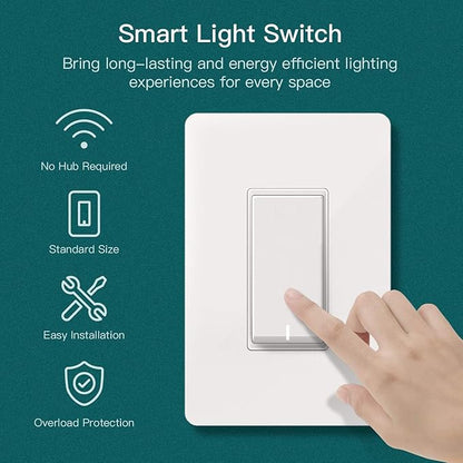 TREATLIFE Smart Light Switch Single Pole Works