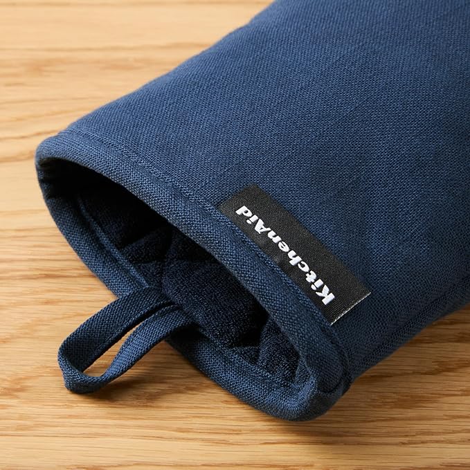 KITCHENAID Gourmet Series Gridlines Mini Oven Mitts 2-Pack Set, Heat Resistant