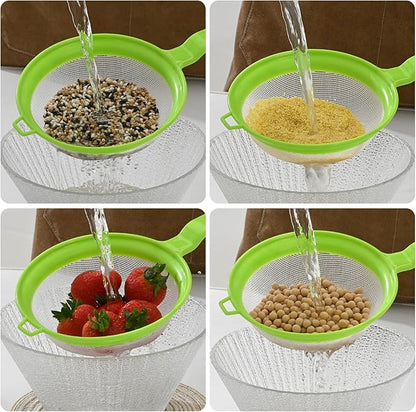 Luckyiren Kefir Strainer Set, 2-Size Plastic Non-Metal Sieve
