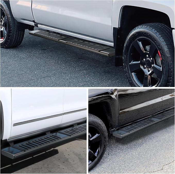 Nilight Running Boards for 2009-2018 Dodge Ram 1500 Crew Cab 2010-2024 Ram 2500 3500 4 Full Size Doors 6 Inch Side Step Nerf Bars Black