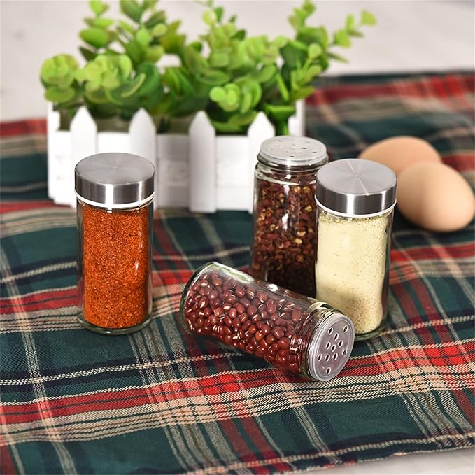 EBIZ&TECH 20-Jar Stainless Steel Rotating Spice Rack