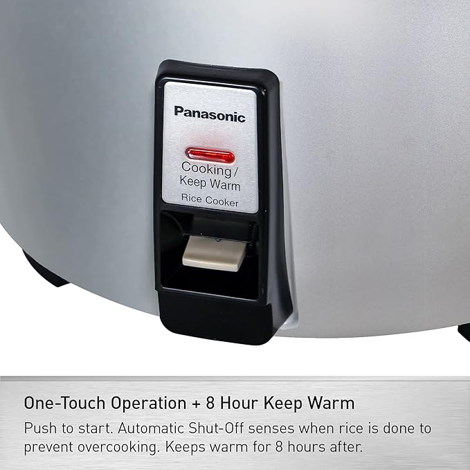 Panasonic Commercial Electric Rice Cooker, 120V Large Capacity 46-Cup, 23-Cup