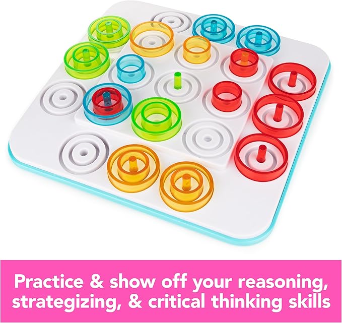 Spin Master Games, Otrio Strategy-Based Board Game, Classic Game, Advanced Tic Tac Toe STEM Activity, 2 Players, for Ages 8 & Up