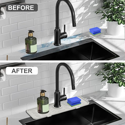 Silicone Faucet Mat for Kitchen Sink – Gen 2 Splash Guard