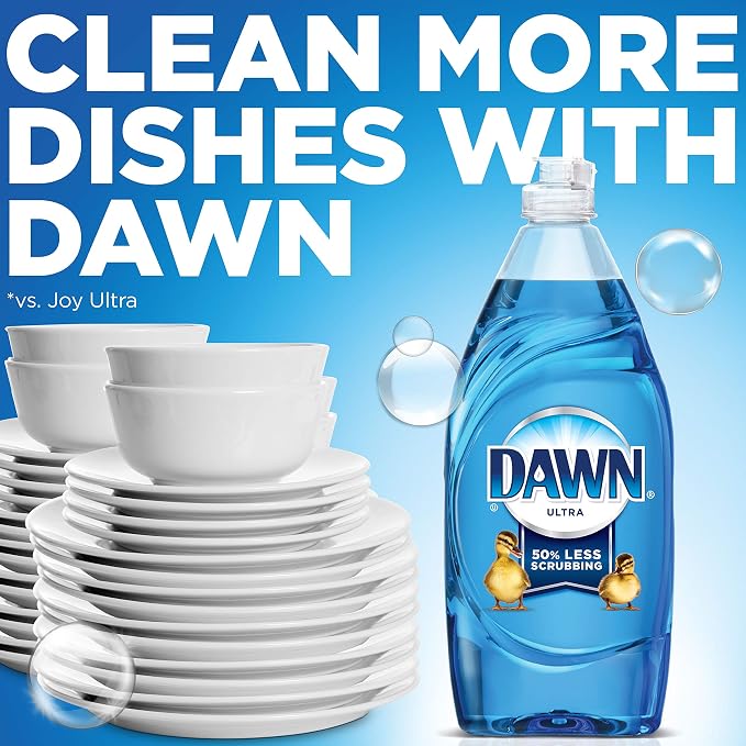Dawn Dish Soap + Antibacterial Hand Soap, Includes 1 Dishwashing Liquid Refill Original Scent, 1 Hand Soap Refill Apple Blossom Scent, 56 Fl Oz (Pack of 2)