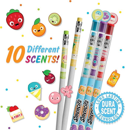 Graphite Smencils (2 Pack) - HB #2 Patented Gourmet Scented Pencils, 10 Count, Gifts for Kids, School Supplies
