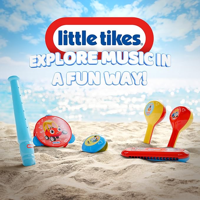Lollipop Little Tikes Musical Instruments Set - Flute, Maracas, Harmonica, Tambourine for Toddlers, Educational Musical Toys Toys for Kids 24 Months+