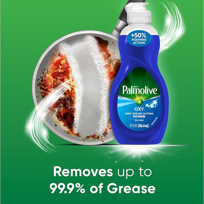 Palmolive Ultra Oxy Boost Liquid Dish Soap, 9.7 fl oz | Cuts Grease, Dishwashing Detergent, Paraben-Free, Leaves Dishes Sparkling Clean, Tough on Grease, Soft on Hands