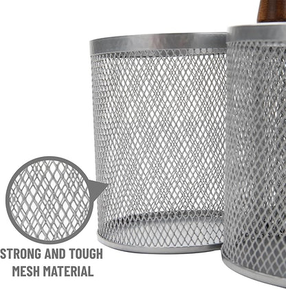 Mind Reader 3-Compartment Mesh Organizer Caddy