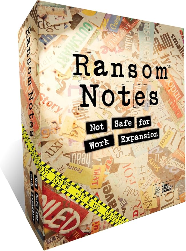 Ransom Notes Expansion Pack, Not Safe for Work (NSFW) Edition - The Ridiculous Word Magnet Party Game, 3+ Players