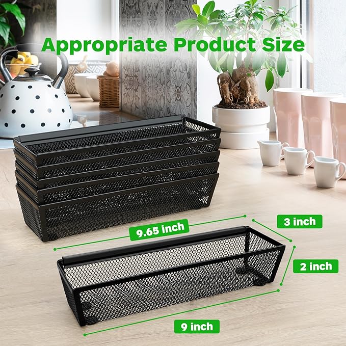Smgmg Silverware Drawer Organizer, 6 Pack Utensil Organizer