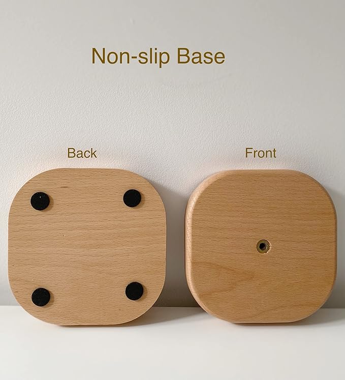 Paper Towel Holder, Wooden Kitchen Roll Stand Organizer Free Standing,