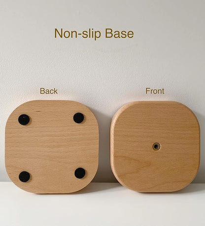 Paper Towel Holder, Wooden Kitchen Roll Stand Organizer Free Standing,