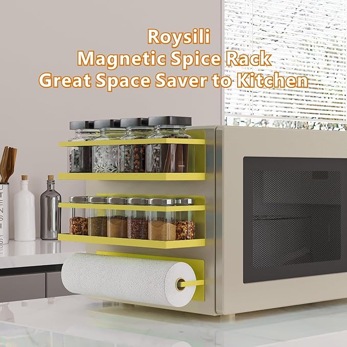 Magnetic Spice Rack For Refrigerator Magnetic Fridge Shelf For Kitchen Spice