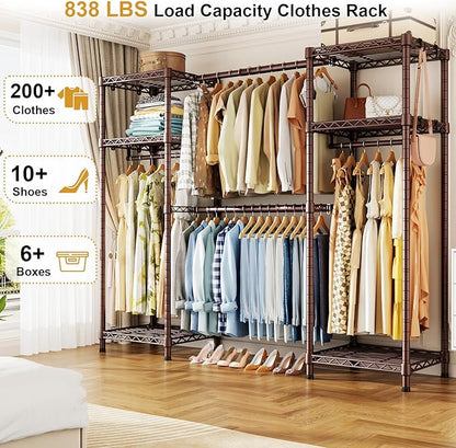 Ulif E7 Garment Rack, Heavy Duty Clothes Storage System