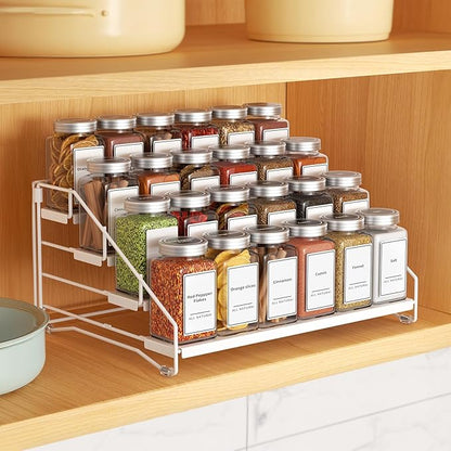 BOIVSHI Tiered Spice Rack, 4 Tier Spice Shelf Organizer