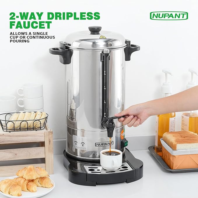 Commercial Coffee Urn 50 Cup/8L Coffee Dispenser