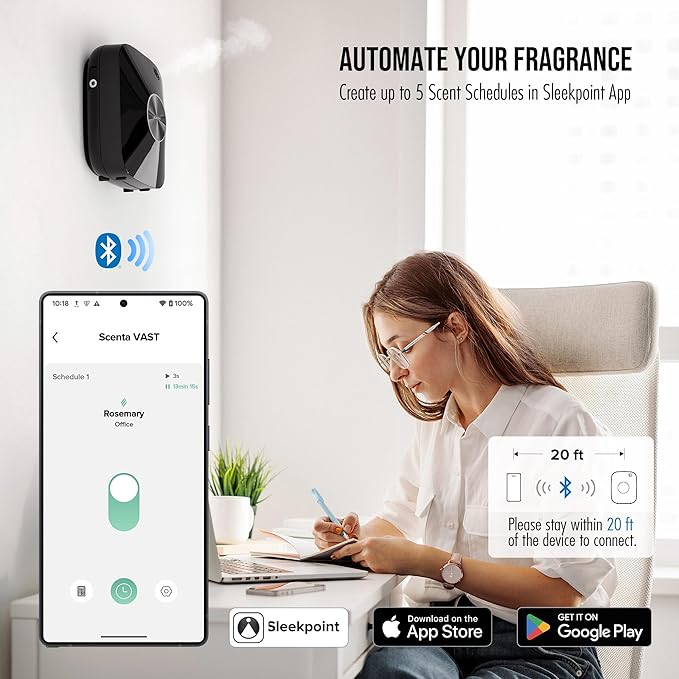 Airversa Smart Waterless Essential Oil Diffuser Scent Air Machine