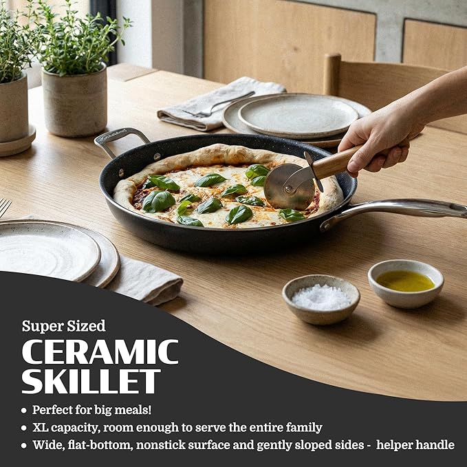 Granitestone Ceraluxe 14 Inch Frying Pan
