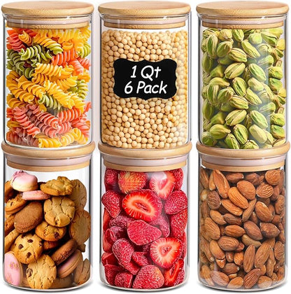 ComSaf 1 Qt Glass Storage Containers