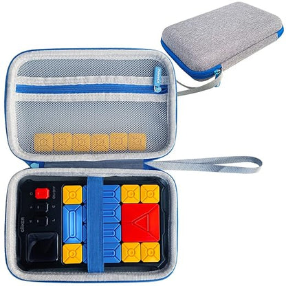 JCHPINE Hard Carrying Case for GiiKER Super Slide Brain Games, Protective Storage Holder for GiiKER Brain Teaser Puzzles Interactive Handheld Game Console Accessories (Blue Case Only)