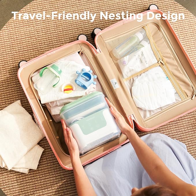 Momcozy Bottle Sterilizer and Dryer, Modular Nesting Space Saving Design