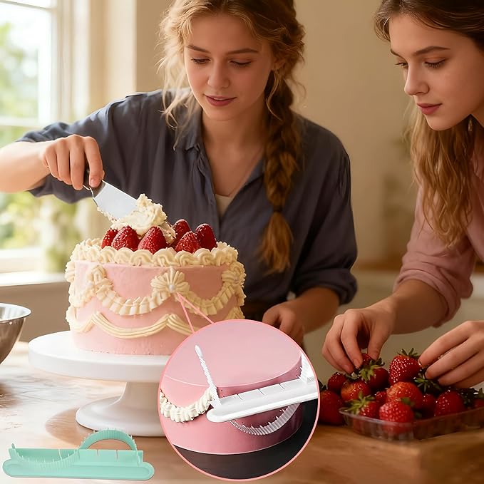 4PCS Cake Arch Guide Tool, Adjustable Fondant Cake Arc Ruler, Practical Baking