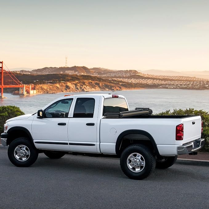 AUTOSAVER88 Soft Quad-fold Truck Bed Tonneau Cover Compatible with 2015-2026 Ford F-150 F150 (Excl. Raptor Series) 6.5ft Bed