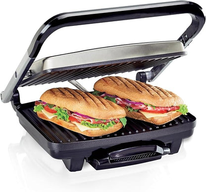 Hamilton Beach Panini Press, Sandwich Maker & Electric Indoor Grill, Upright