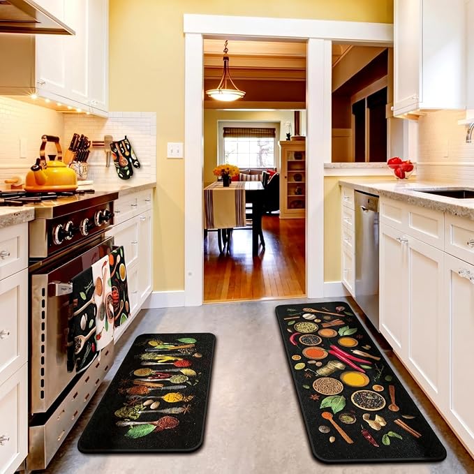 Fourluoo 10 Pcs Farmhouse Kitchen Decor and Accessories Set 4 Kitchen Towels 2