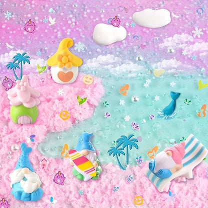 LAWOHO 6 Pack Slimes, Pink & Blue Slime Kit for Kids Ages 4-12 with Cloud, Butter & Water Slime, Non-Sticky Soft Sensory Toys, Slime Party Favors, Goodie Bag Stuffers for Girls & Boys Birthday Gifts