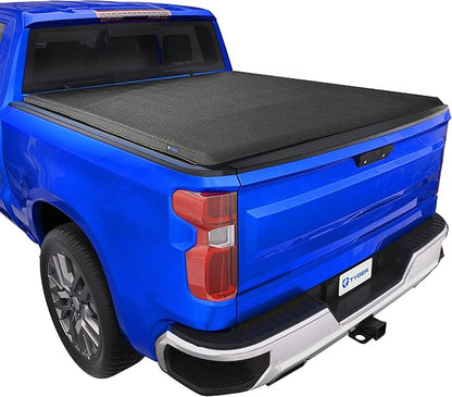 Tyger Auto T1X Soft Roll-Up in Fabric Truck Bed Tonneau Cover Compatible with 2014-2018 Chevy Silverado GMC Sierra 1500; 2019 LD/Limited | 5'9" (69") Bed | TG-BC1C9006X