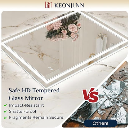Keonjinn 22" x 32" Lighted Mirrors