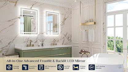 Keonjinn 22" x 32" Lighted Mirrors