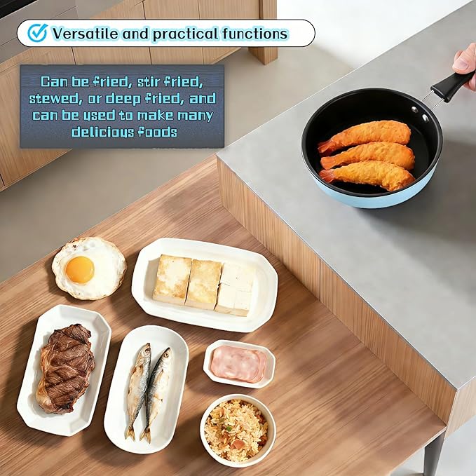 4.7 Inch Mini Frying Pan, Flat Bottom Design