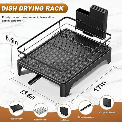 Dish Drying Rack for Kitchen Counter, Dish Rack, Dish Drainer for Kitchen