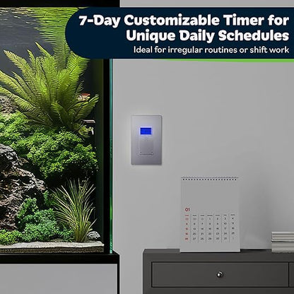 TOPGREENER Digital Astronomic Timer Switch, 7-Day Programmable Sunrise Sunset