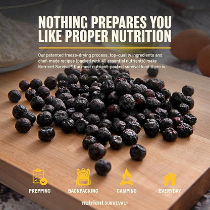 Freeze-Dried Strawberries ??Premium Sliced | #10 Can | 25-Year Shelf Life | Emergency Food & Clean Snacking (Blueberries)