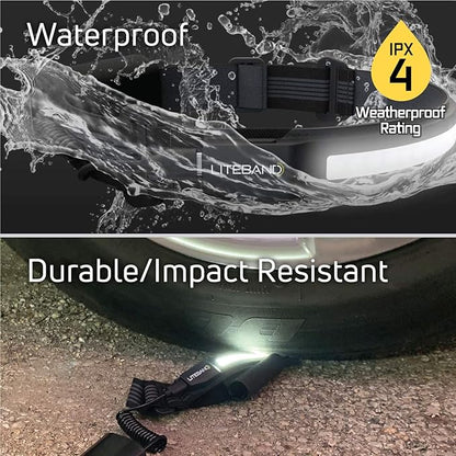 LED Headlamp Liteband Lightweight ACTIV 520 Lumen Bright Head Lamp, Powerful High Rechargeable Battery Powered Headlamps, Camping, Running, Hard Hat Light, Best Rated For Forehead Flashlight, Night